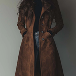 Vintage Suede Trench Coat