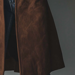 Daniella™ | Vintage Button Front Longline Coat