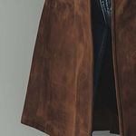 Vintage Suede Trench Coat