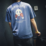 Panda Print Cotton Short Sleeve T-Shirt