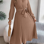 Lauren Ryan | Pleated Midi Dress For Women