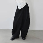 Women's Scimitar-shaped Loose-fitting Trousers