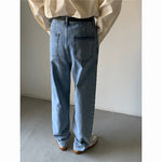 Straight Leg Relaxed Wide Leg Casual Jeans