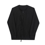 Casual Lace Up Long Sleeve Cardigan