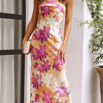 Ava Cromwell | Strapless Satin Maxi Dress For Women