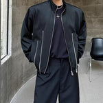 Multi-zipper Short Casual Jacket