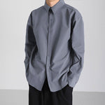 Classic Square Neck Business Long Sleeve Shirt
