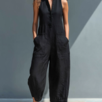 Marbella | Sleeveless linen jumpsuit