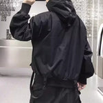 Hooded Casual Workwear Windbreaker Jacket