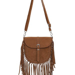 Vintage Bohemian Tassel Suede Shoulder Bag