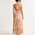 Sofia | Elegant dress with watercolor floral print