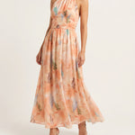 Sofia | Elegant dress with watercolor floral print