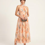 Sofia | Elegant dress with watercolor floral print