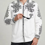 KZZ Men's Vintage Western Long-Sleeve Shirt