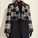 Short Plaid Jacket
