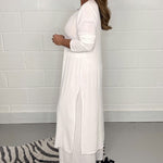 Two-piece Casual Long Top and Matching Pants Set