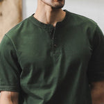 320g Heavyweight Loose Fit Henley T-Shirt