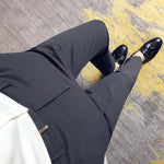 Striped Slim-Fit Trousers