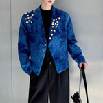 Retro Multi-button Lapel Short  Jacket