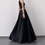 Women's High-Waisted Slit Skirt