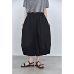 Women's Japanese Lightweight Pleated Hem Cropped Wide-leg Pants