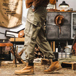 Vintage Loose Cotton Big Pockets Cargo Pants
