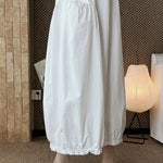 Women's Japanese Loose Crew Neck Sleeveless Balloon Dress