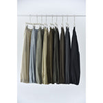 Women's Japanese Lightweight Pleated Hem Cropped Wide-leg Pants