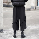 Double Layer Wide Leg Cropped Culottes