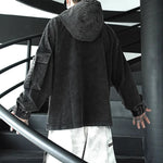American Washed Retro Denim Hoodie