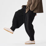 Thickened Faux Lamb Wool Loose Casual Harem Pants