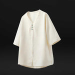 V-neck Thin Satin Shirt