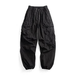 Japanese Loose Multi-pocket Straight-leg Cuffed Cargo Pants