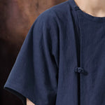 Retro Button-down Short-sleeved Shirt