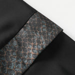 Snake Print Jacquard Retro Cardigan