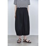 Women's Japanese Lightweight Pleated Hem Cropped Wide-leg Pants