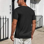 KZZ Men's Short-Sleeve T-Shirt – Casual Basic Top
