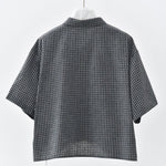 Women's Floral-patterned Curved Hem Shirt