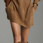 La Scintilla | Short Dress with Suede Finish
