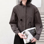 Womenâ€™s Line Embroidery 3D Casual Shirt