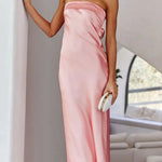 Ava Cromwell | Strapless Satin Maxi Dress For Women