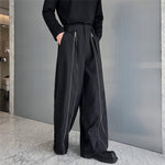 Zip Trim Loose Wide-Leg Lounge Pants