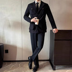 Retro Corduroy Slim-fit Suit Jacket