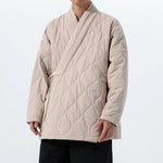 Cross-collar Loose Quilted Coat