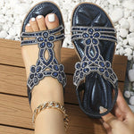 Maison | Orthopedic sandals with crystal details