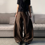 American Rivet Loose Wide-leg Scimitar Pants