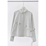 Womenâ€™s Line Embroidery 3D Casual Shirt