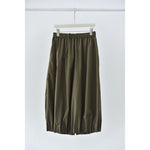 Women's Japanese Lightweight Pleated Hem Cropped Wide-leg Pants