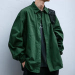 Japanese Retro Textured Long-sleeved Shirt