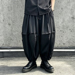 Japanese Style High-Waisted Pleated Lantern Pants